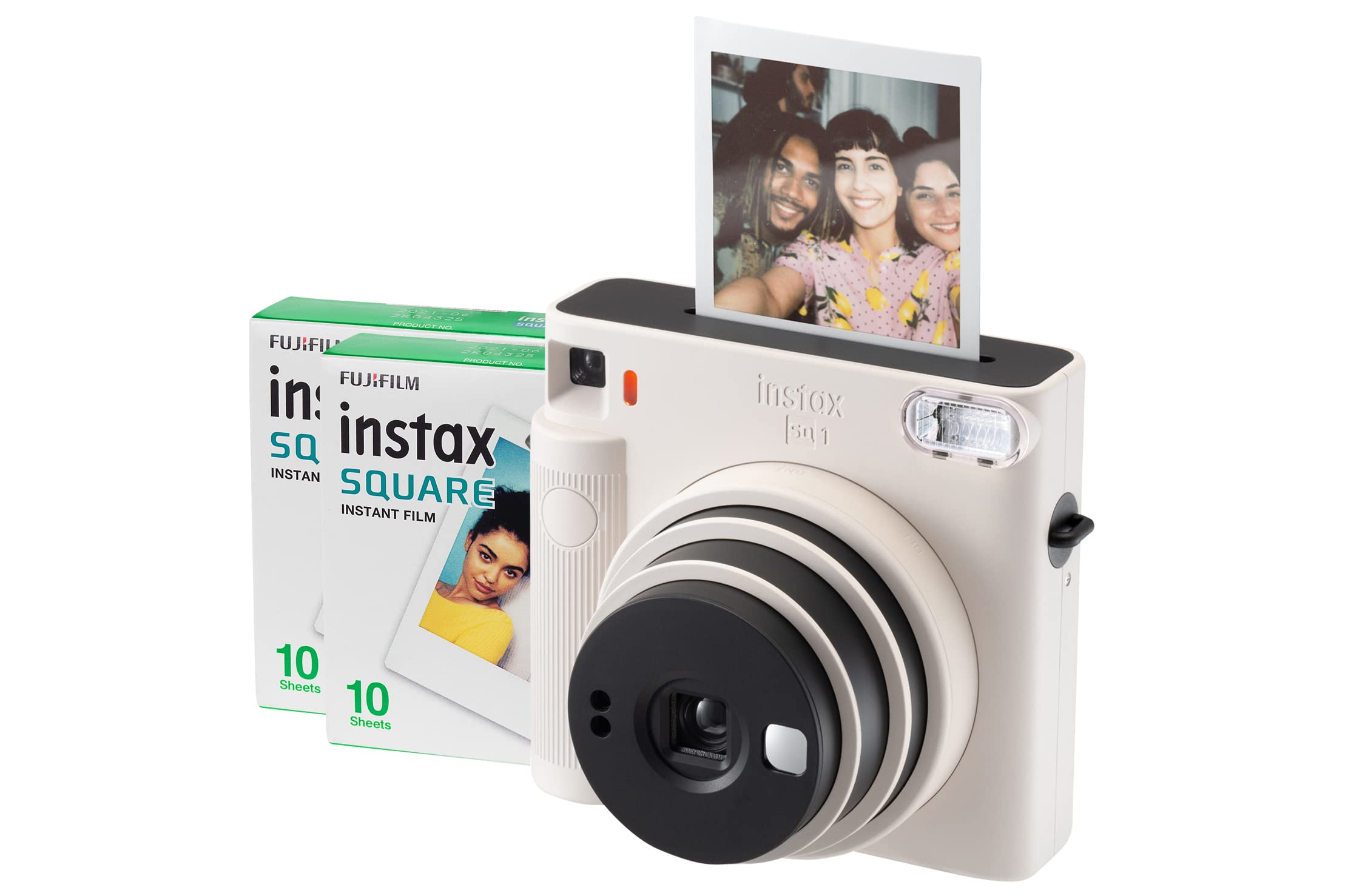 Fujifilm Instax Square SQ1 Instant Camera White & 20 Shot Pack (16672166+7010013