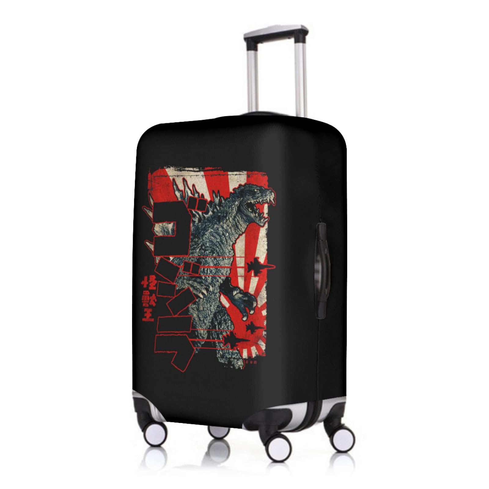 Amazon.co.jp: スーツケースカバー 怪獣王 ゴジラ 荷物タグ 2点セット