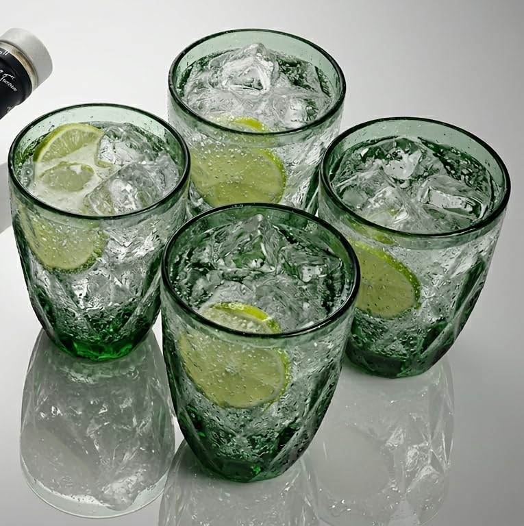 Image of Car-O-Bar Black Bar Set with Glasses Gift Set | 7 Pieces Bartender Kit:Cocktail Shaker, Jigger,Ice Tong, Set of 4 Cocktail Glasses