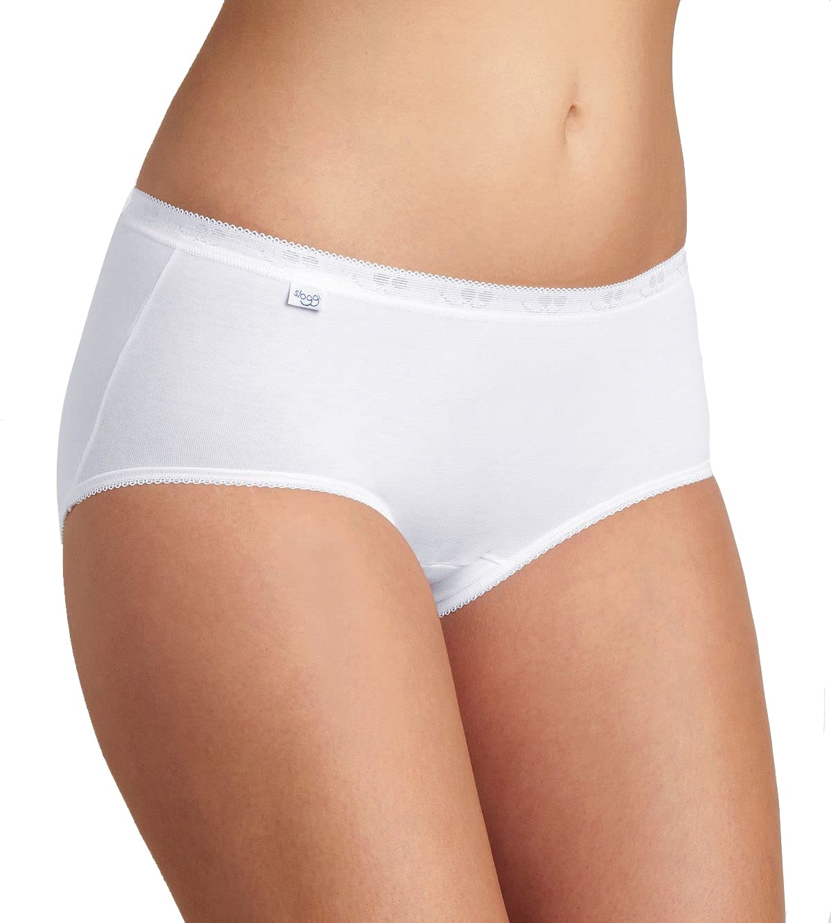 Sloggi Basic Midi, Offerta 6 E 12 Pezzi, Slip Donna Midi, Midi, Slip Donna in Cotone (6 Pezzi Bianco, 3-42)