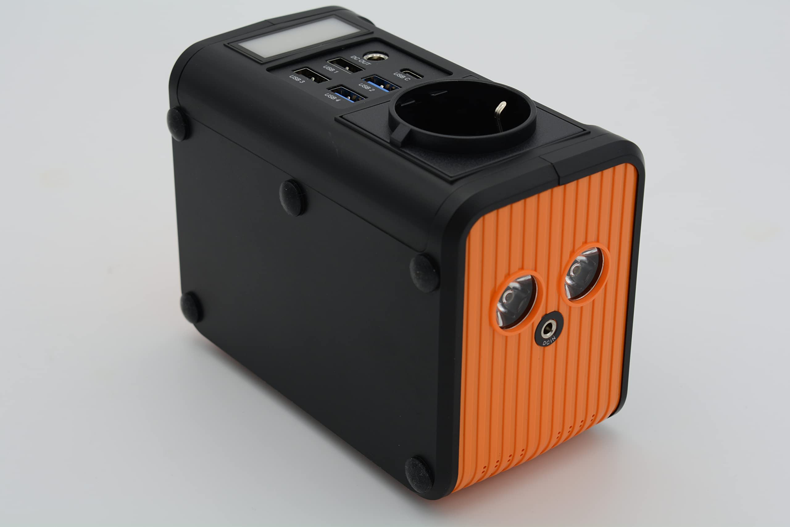 Technaxx TX-205 mini power bank 74 Wh 230 V Power Bank z wbudowaną wtyczką - Zewnętrzna bateria do laptopa, telefonu komórkowego, mini lodówki itp., kompatybilna z ładowarkami słonecznymi