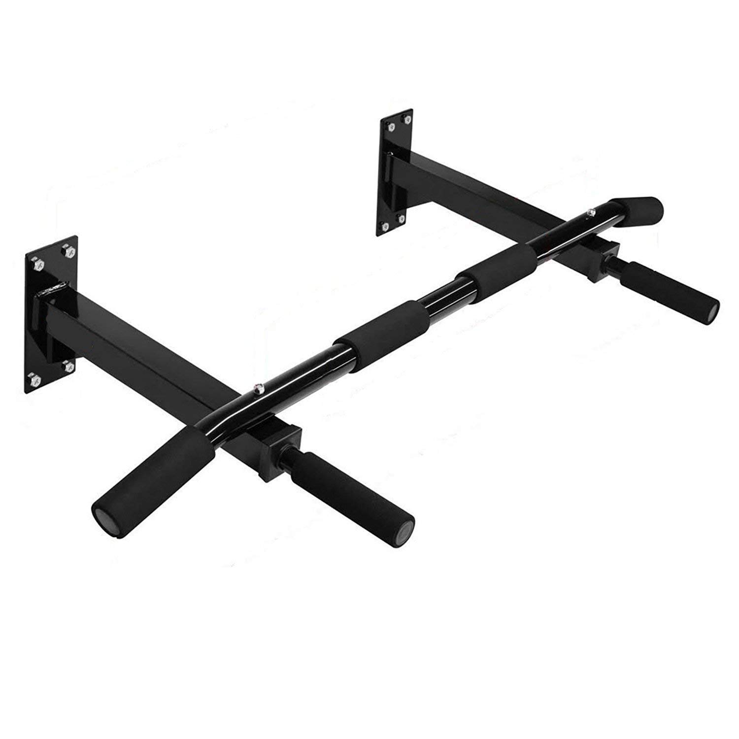 POWER FITNESS Wall Mounted Pull Up Bar/Chin Up Bar(Black) for Home-image-4