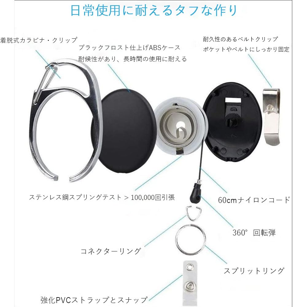 Amazon | BIUTEFOR idカードホルダー ネームホルダー 名札
