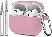 Vista 767 de Funda para AirPods Pro con kit de limpieza, funda de silicona suave para Apple AirPod Pro de 1ª/2ª generación, accesorios de funda AirPods Pro/Pro 2