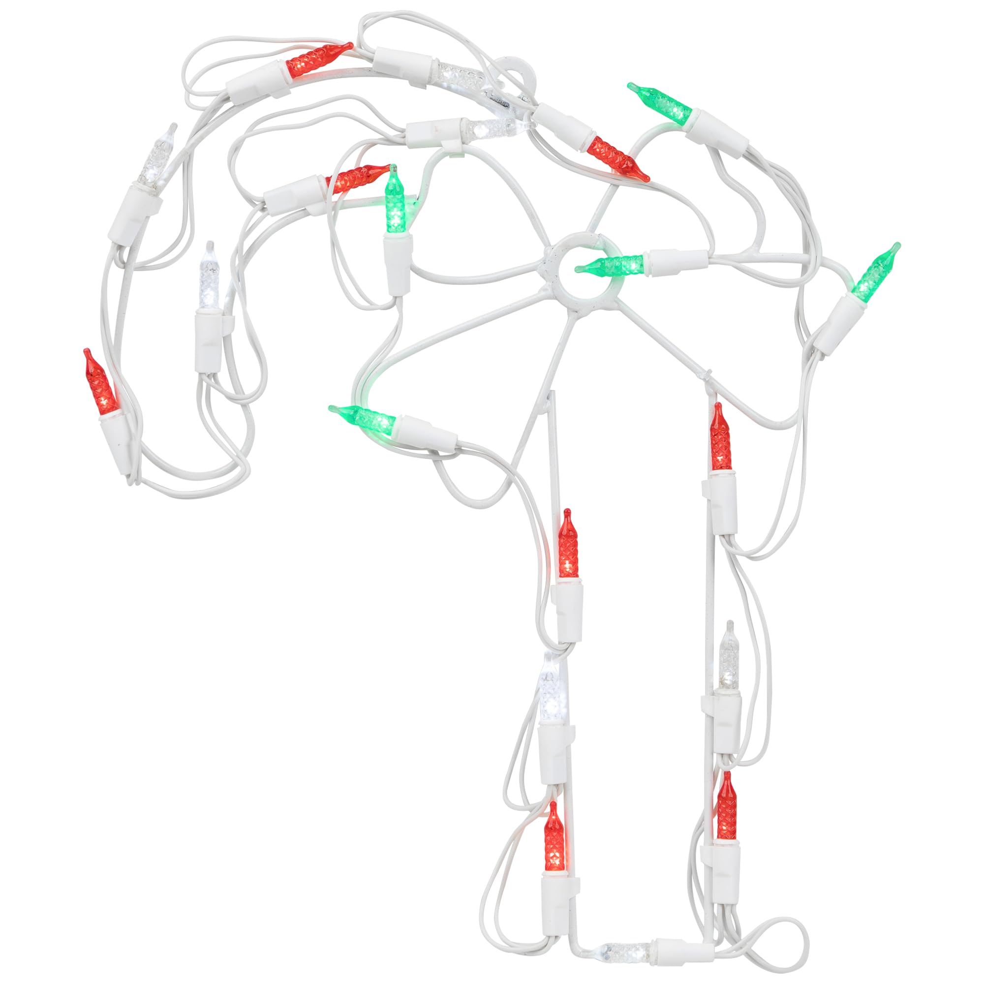 LED Candy Cane Window Silhouette Christmas Decoration - 12