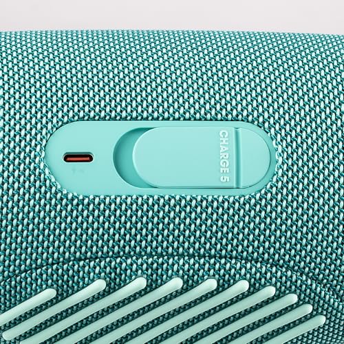 Image of JBL Charge 5 Wireless Bluetooth Speaker (Teal) | Rugged IP67 Waterproof Outdoor Audio with Deep Bass & 20H Playtime | Includes Protective Travel Case for Beach, Hiking, Camping, and More