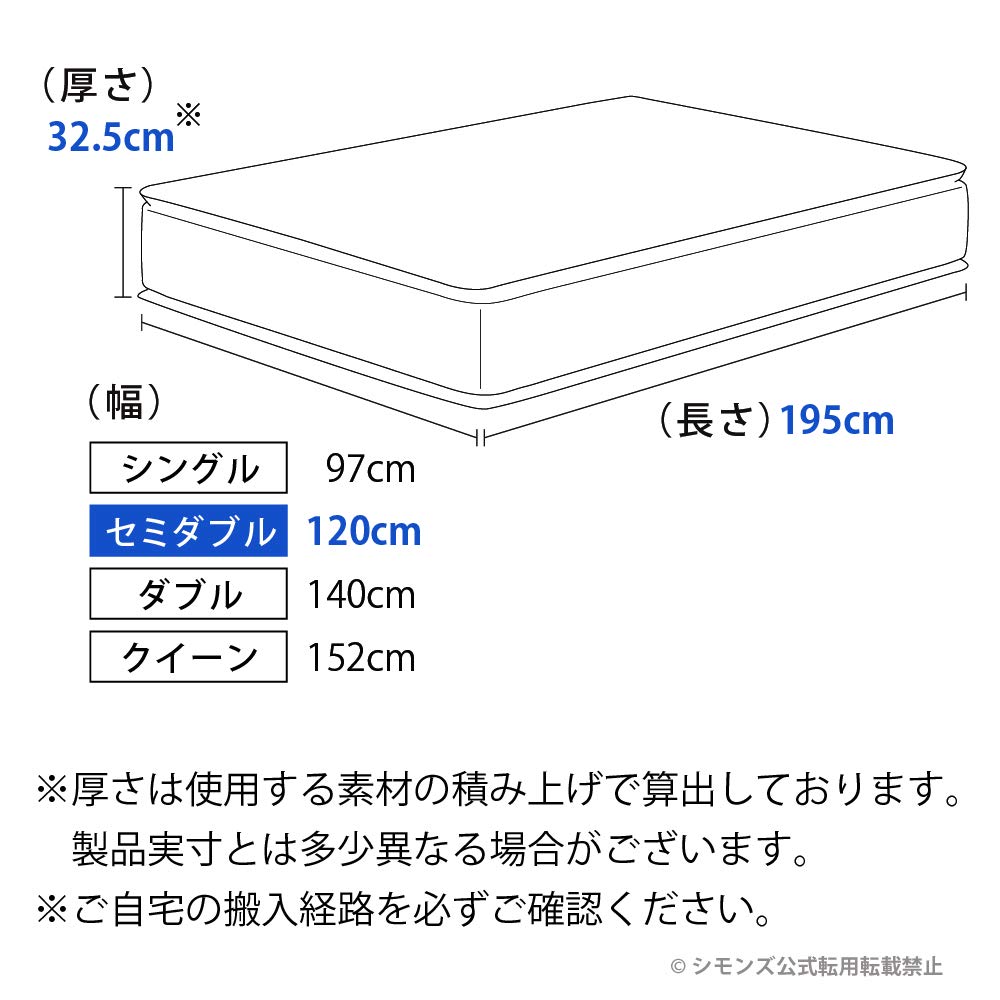 Amazon｜シモンズ(Simmons) 正規品 マットレス セミダブル