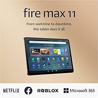 Amazon Fire Max 11 tablet, vivid 11” display, all-in-one for streaming, reading, and gaming, 14-hour battery life,...