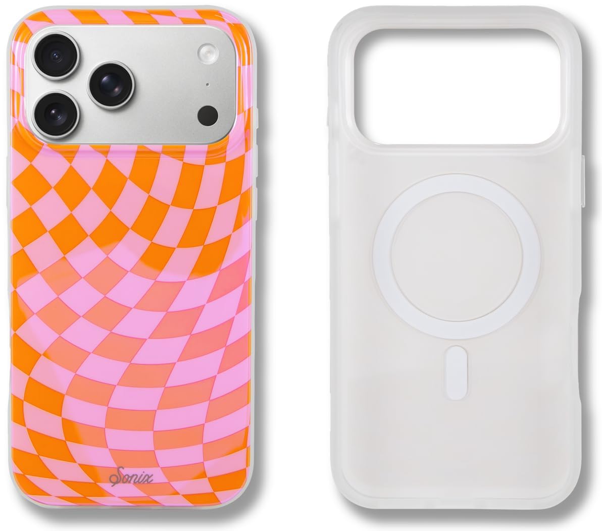 Sonix Case for iPhone 17 Pro Max | Compatible with MagSafe | 10ft Drop Tested | Checkmate Pink