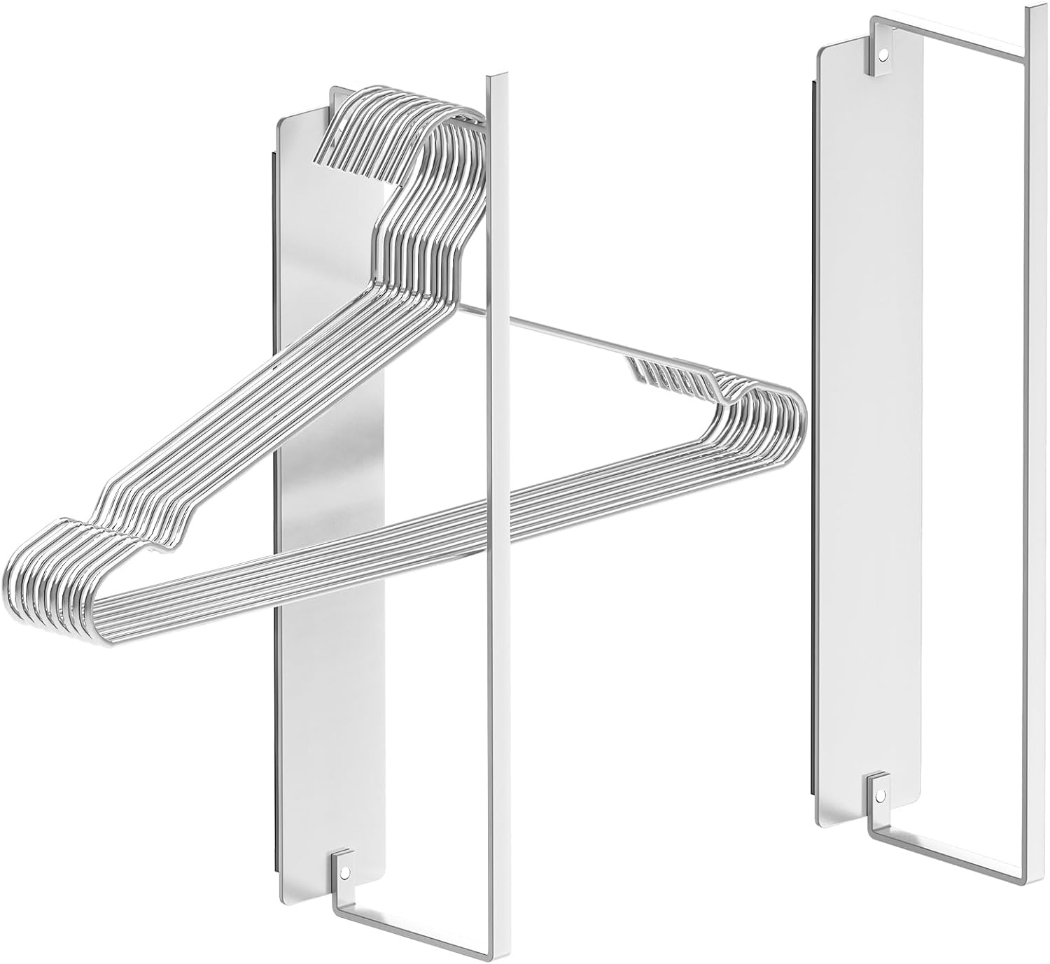 Hanger Organizer Magnetic Hangers Holder for Washing Machine Laundry Room Organization,Clothes Hanger Stacker Coat Hanger Stacker Hanger Stand Rack for Adult Kids Pants Hangers Storage 2 Pack