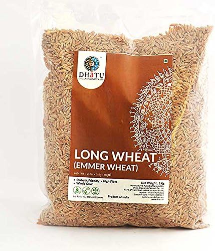 Dhatu Long Wheat 1Kg | Emmer (Khapli) | Sambha | Jave Godhi – Naturally Grown & Unpolished