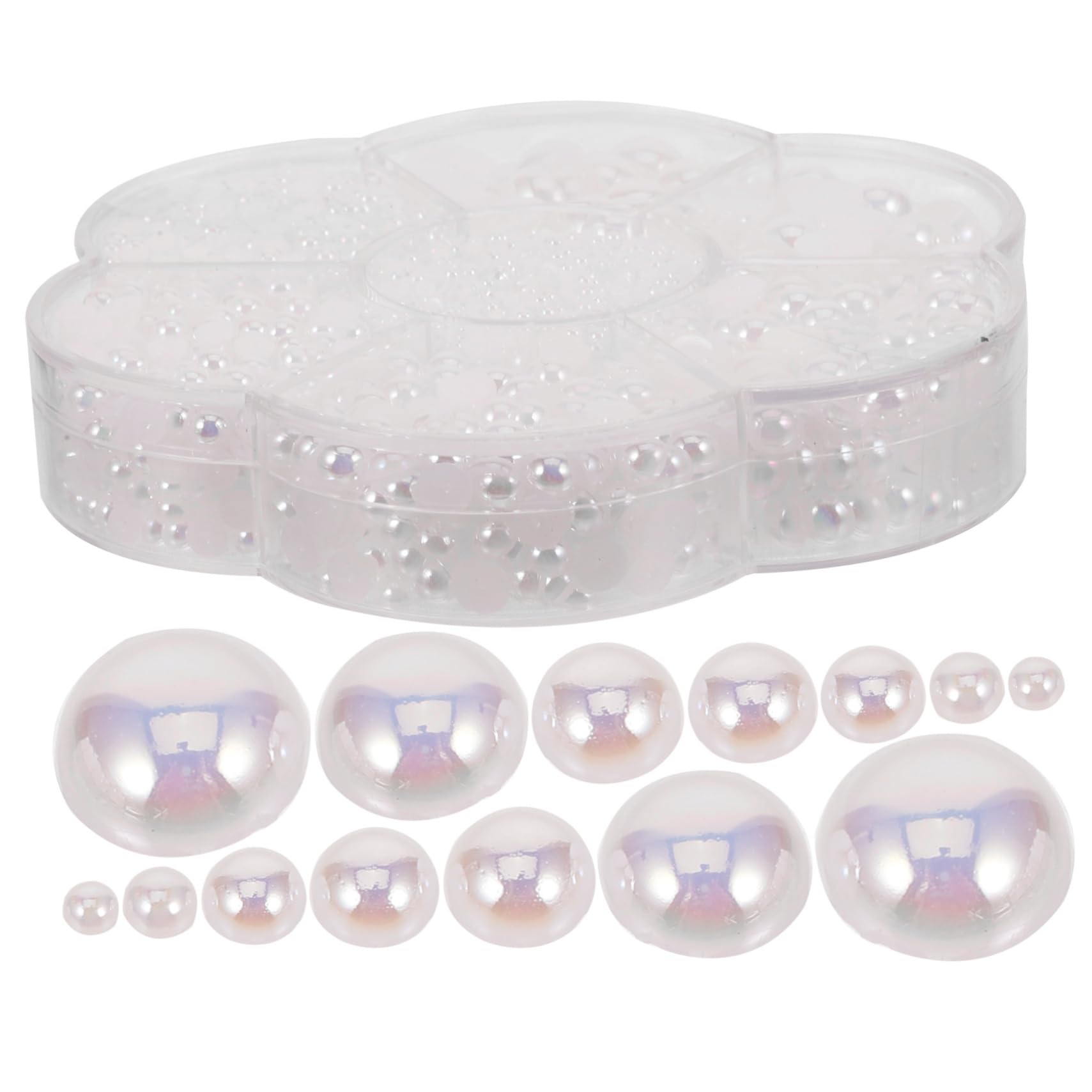 FOMIYES Unique Chic Nail Charms Half Circle Pearl Nail Art Set Pearl Nail Charms for Women DIY Nail Art Pearls