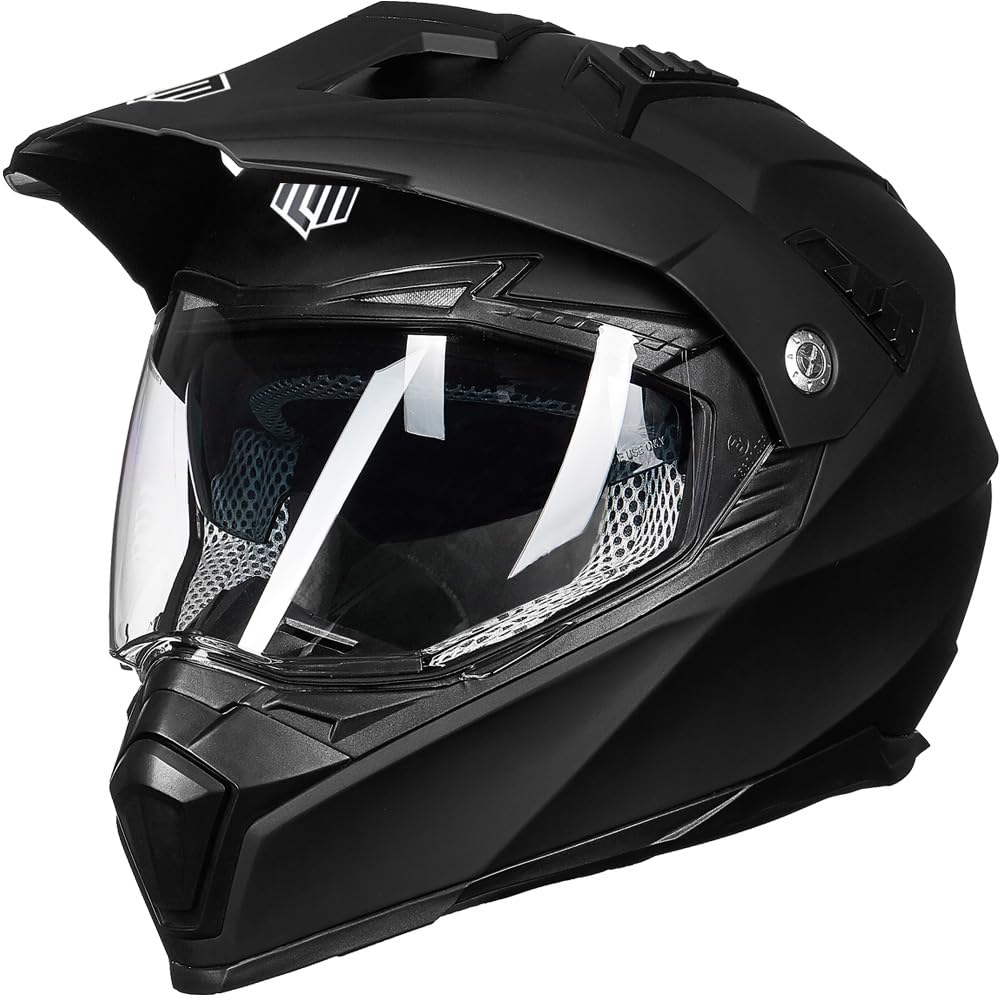 ILM Casco Moto Motocross Integrale Donna Uomo ECE22.06 Omologato Modello 606V