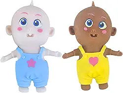 Boneco Bebe Espreme e Aperta Infantil Anti Estress Relaxante Sortido Castela