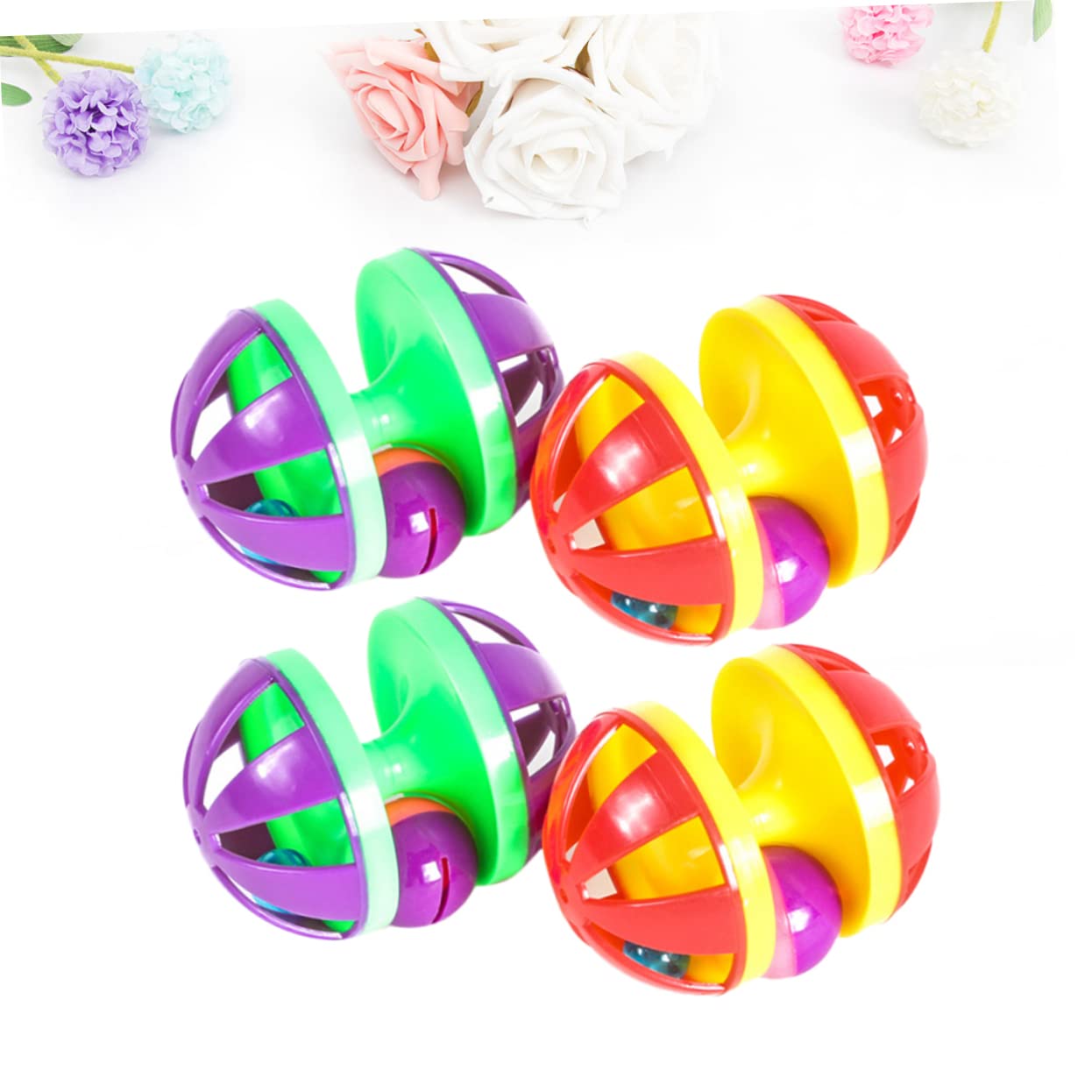 DOITOOL 12 Piezas De Juguetes Suministros para Mascotas Bumbells De Juguete para Gatos Pelotas para Gatos Pelotas De Juguete Pelotas para Gatos Juguetes para Gatos Pelota De Burla