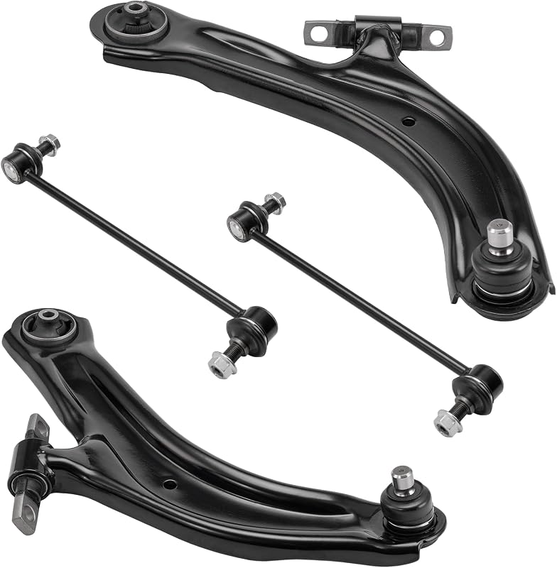 Kit de suspensão dianteira KAX com braços inferiores, pivôs e bieletas para Nissan Sentra 2007–2012 – 4 peças