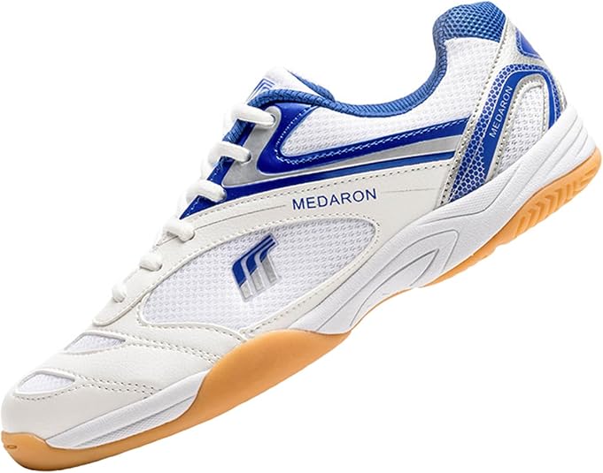 JiuQing Chaussures De Tennis De Table Hommes Femmes Baskets Intérieures Antidérapantes Respirantes pour L'entraînement Au Tennis Pickleball