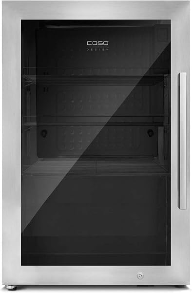 Caso Design Indoor & Outdoor Drinks Cooler Refridgerator, Stainless Steel, Left-Hand Door - 1