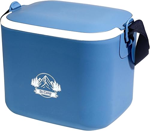 Caja enfriadora aislada de 6 cuartos de galón para bebidas de hielo, almacenamiento de alimentos, portátil, para camping, picnic, portón trasero,