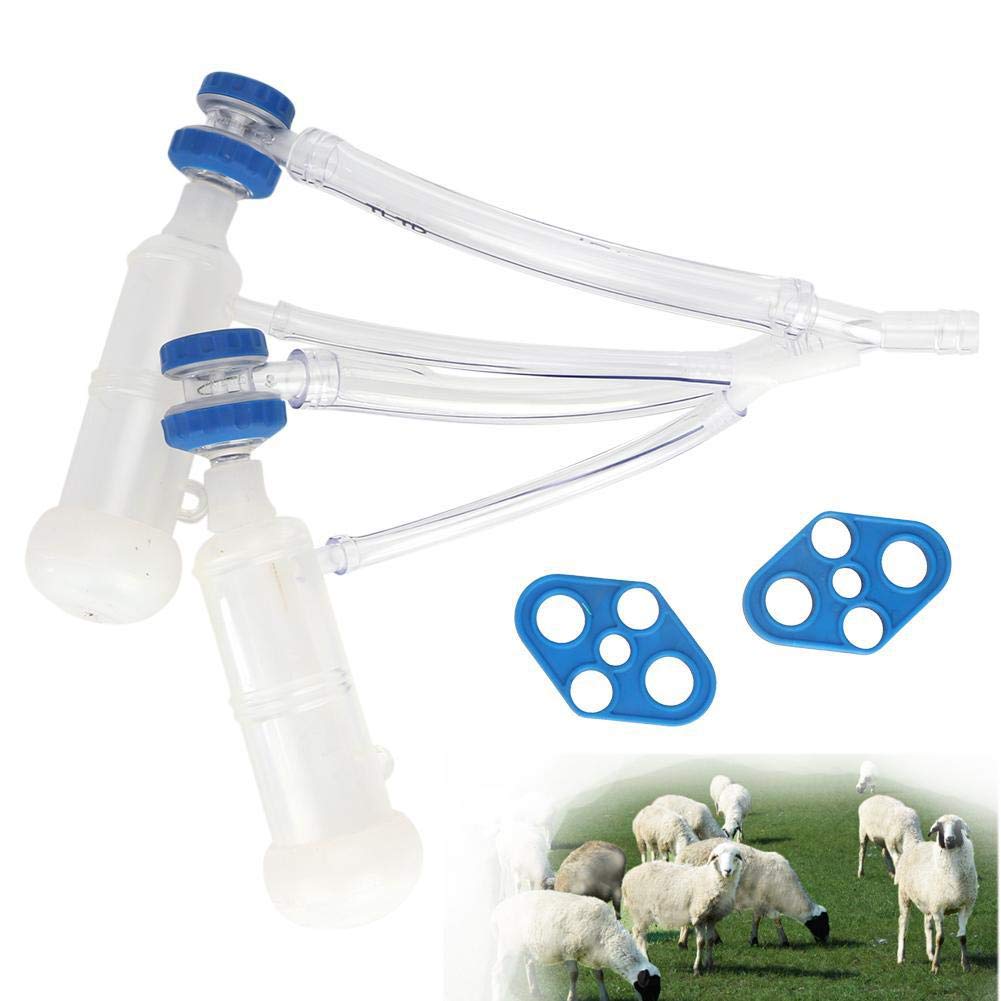 Pieza de la máquina de ordeño de Cabra, no tóxica Piezas robustas de la máquina de ordeño de Oveja de Cabra Kit de Garra de ordeño Copa de ordeño para Carro móvil