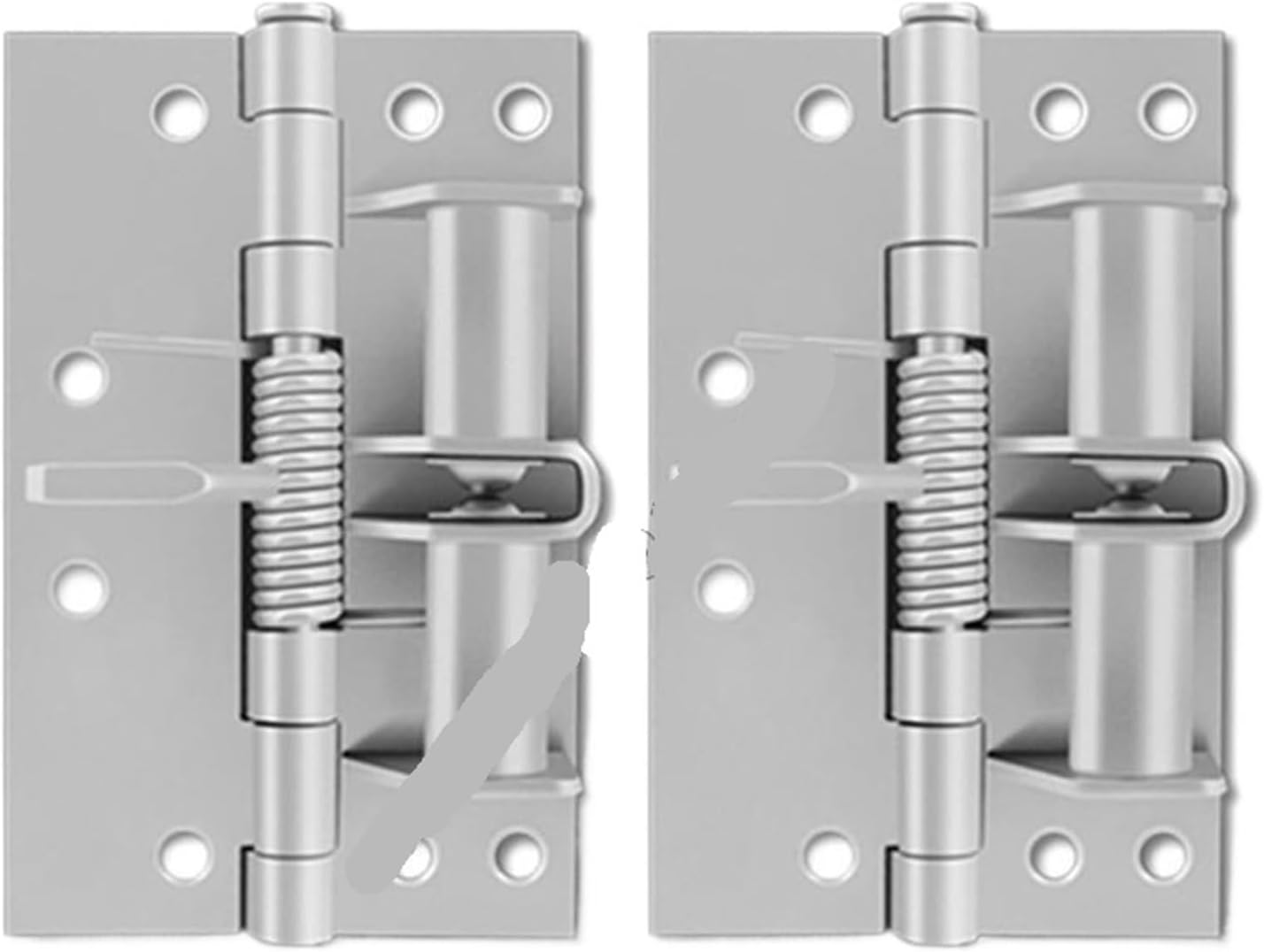 Pack of 2 Iron Spring Hinges Accessory for Door with Auto Close Feature and 90 Degree Positioning Capability(Black)