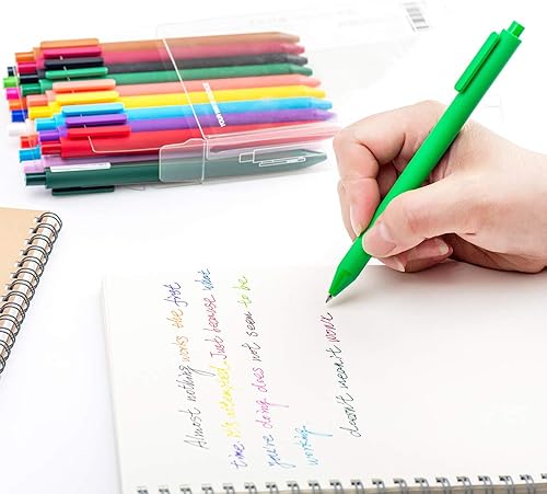 Miniatura 7 de KACO Bolígrafos de tinta de gel retráctil suaves al tacto, 0.5mm, punta fina