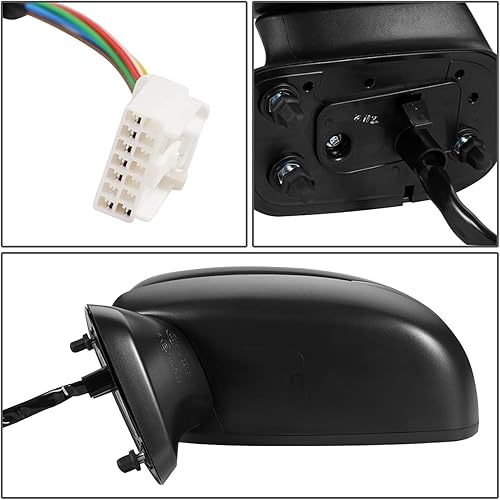 Miniatura 4 de DNA Motoring OEM-MR-HO1320333 - Espejo de visión de la puerta del lado izquierdo del conductor con señal de giro compatible con Honda Fit 15-20