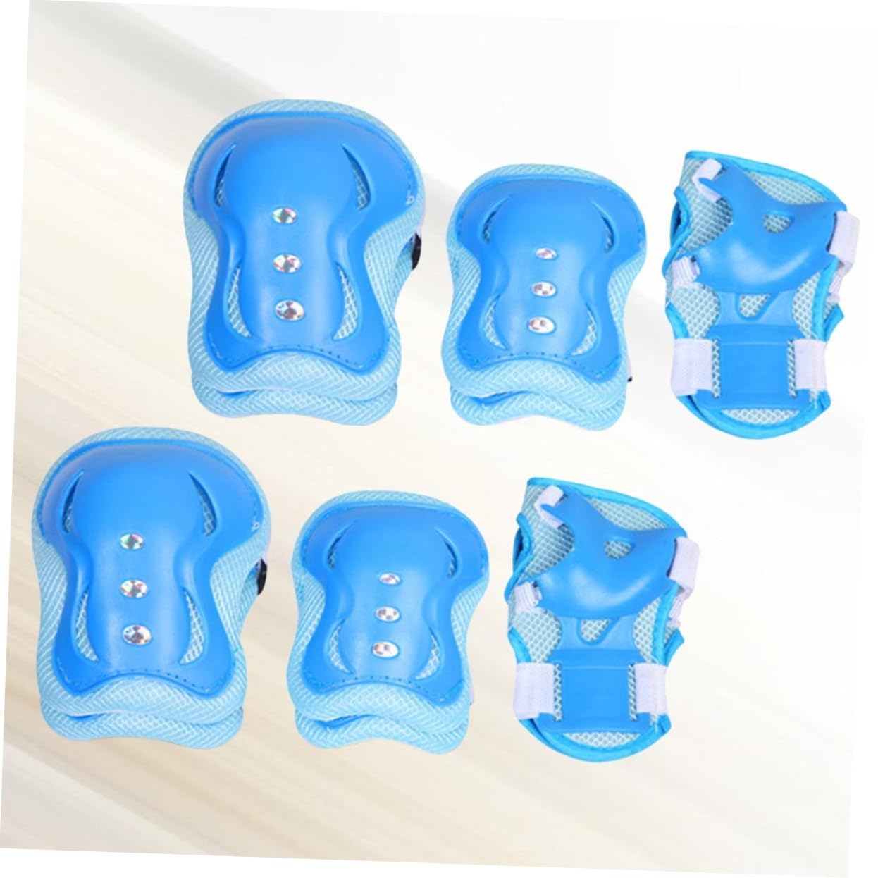 BRIGHTFUFU Child Sports Safety Kit: Elbow Wrist Pads Hand Protectors 6 Pack for Boys and Girls Skate Roller Scooter Sports