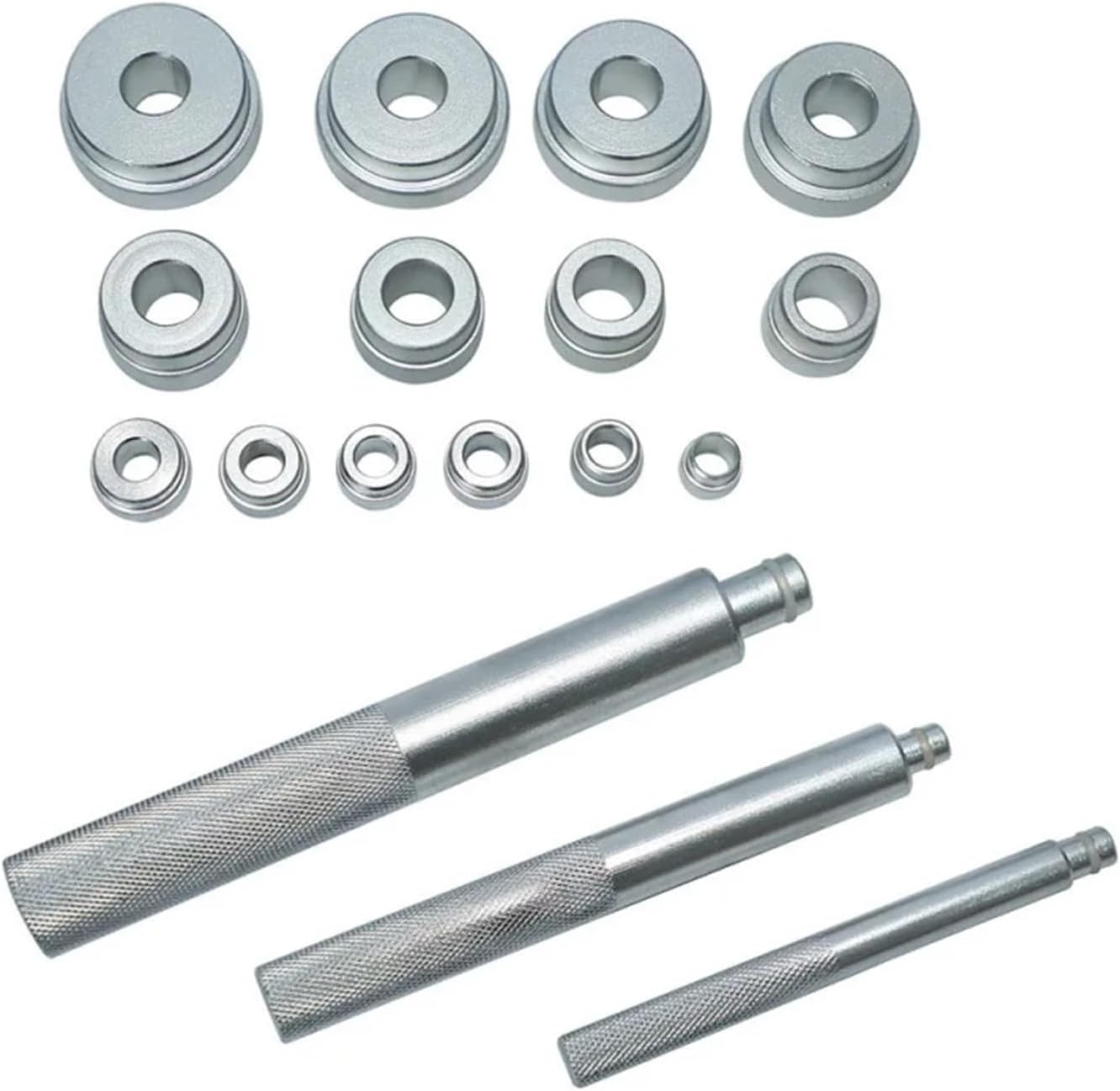 17 Piece Set Of Small Aluminum Alloy Peilin Installation Tool Set/small Bearing Extractor Compatible With Automotive Repair Car Accessories(B)