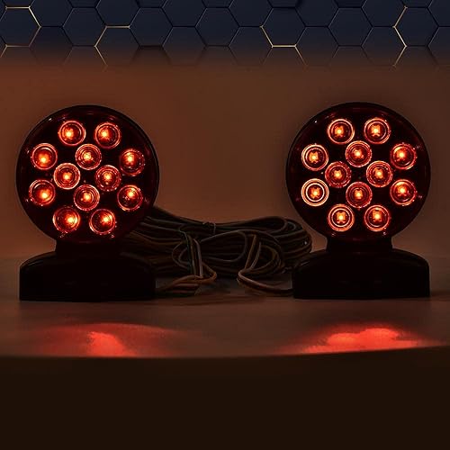 Miniatura 2 de PIT66 Kit de luces LED de remolque magnético de 12 V, luces de circulación de freno de giro para remolque, RV, barco, camión, automóvil, bicicleta,