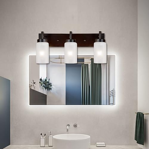 Miniatura 5 de Paquete de 4 pantallas de vidrio esmerilado blanco de repuesto, 5.9 pulgadas de altura, 3.9 pulgadas de diámetro, 1.65 pulgadas, cubiertas de