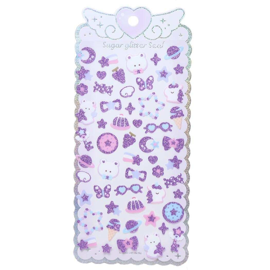 Amazon.co.jp: カミオジャパン シール SUGAR GLITTER SEAL コズミック