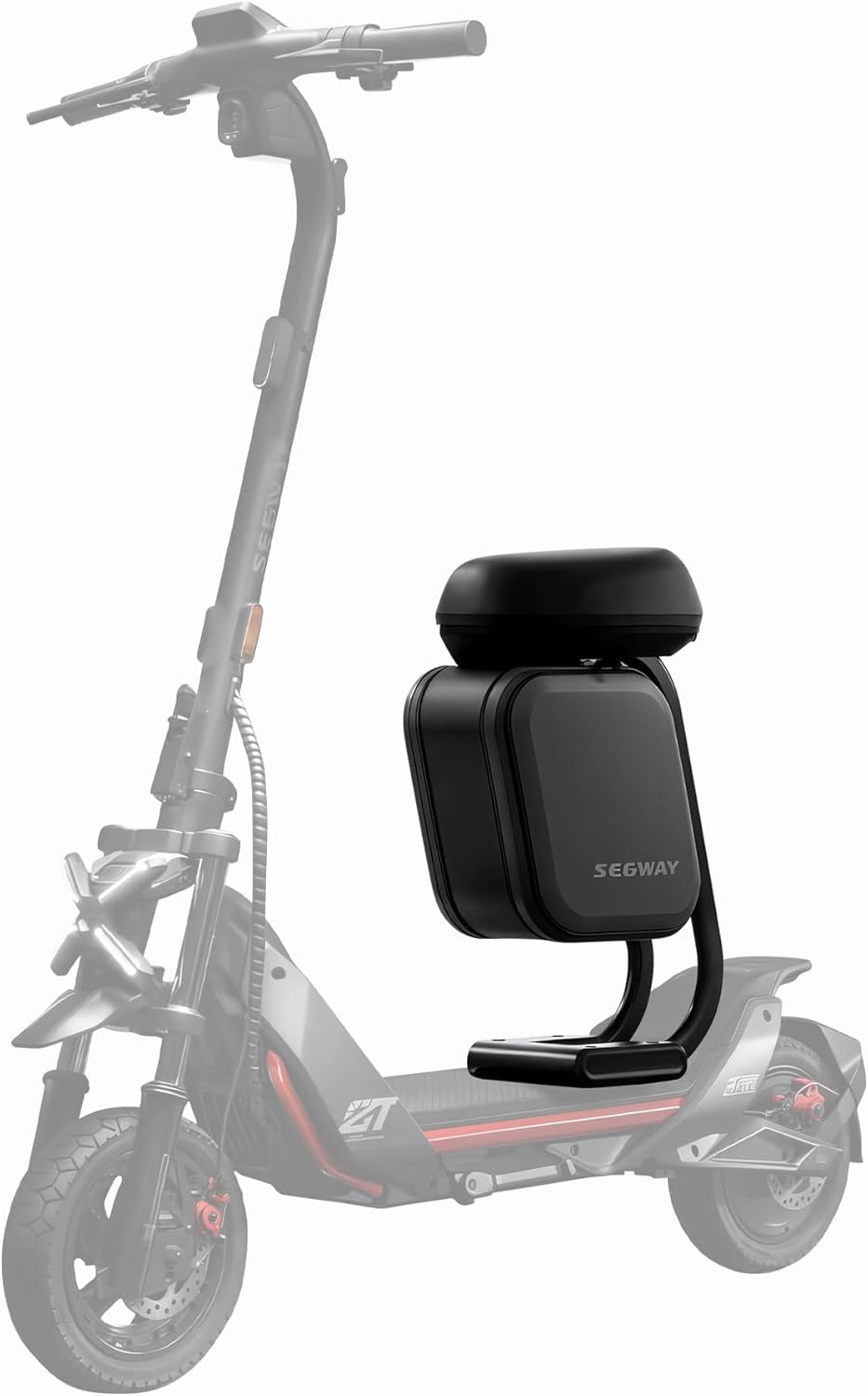 stio Multi-Functional Scooter Seat with 10L Large Storage Space Bag Compatible with Segway Ninebot ZT3 Pro Kickscooter, Thickened Soft Seat Cushion ZT3 Seat & Bag Attachment Original Parts