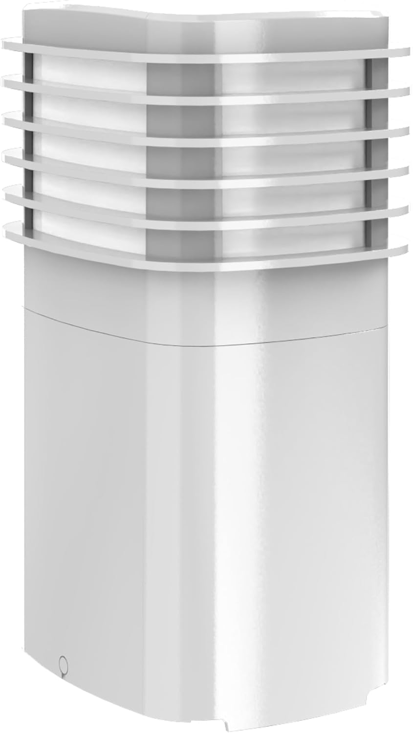 TayMac White Pagoda Light Slide Cover PPPLW for ParkPost Outdoor Power Enclosure (Required), 600-Lumen 2700K Polycarbonate Post Cap Light for Garden Decor, Seamless Pagoda Lighting Accessory