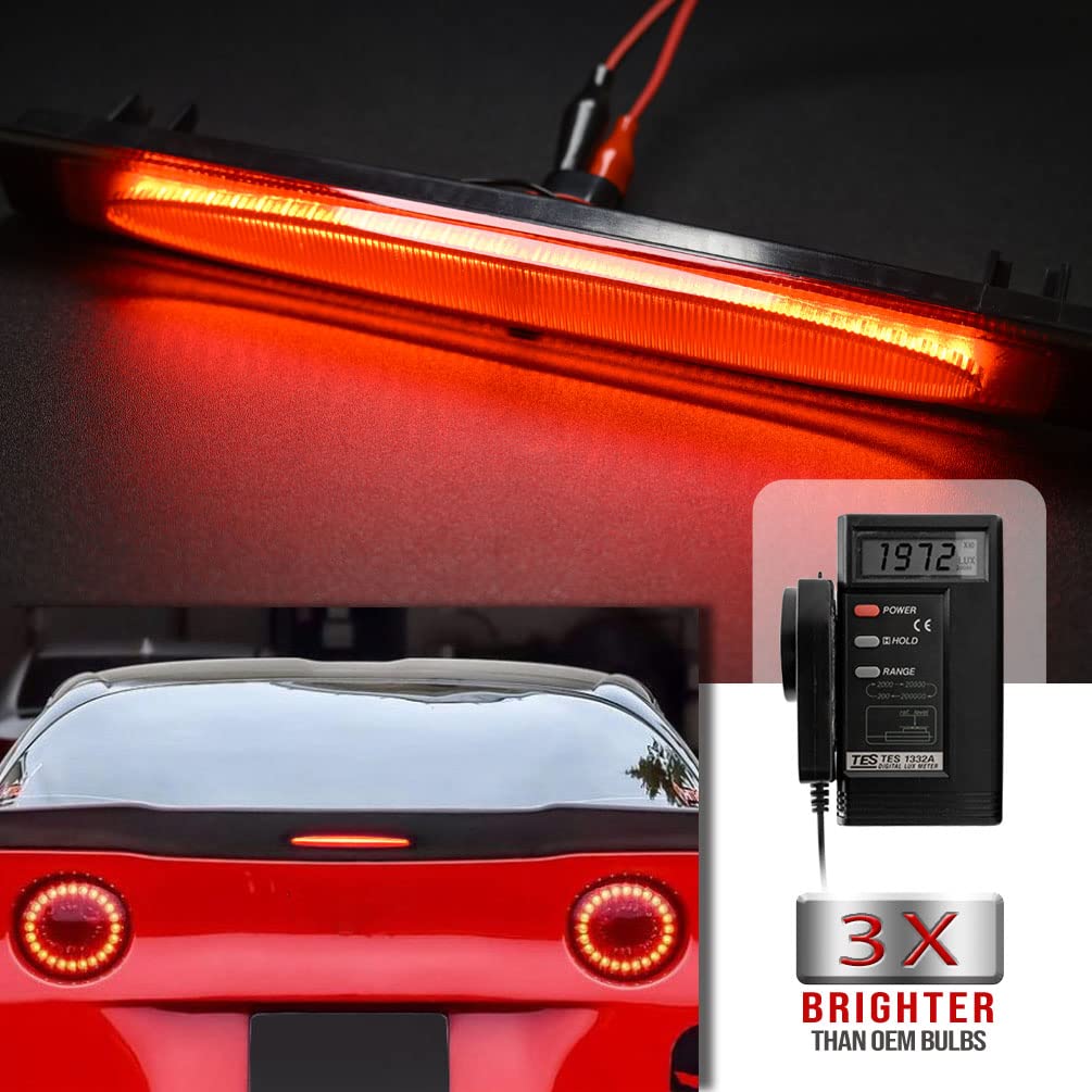 3D LED Bar 3rd Third Tail Brake Light Rear Center Parking Lamp Red For 05-13 Che - Foto 6
