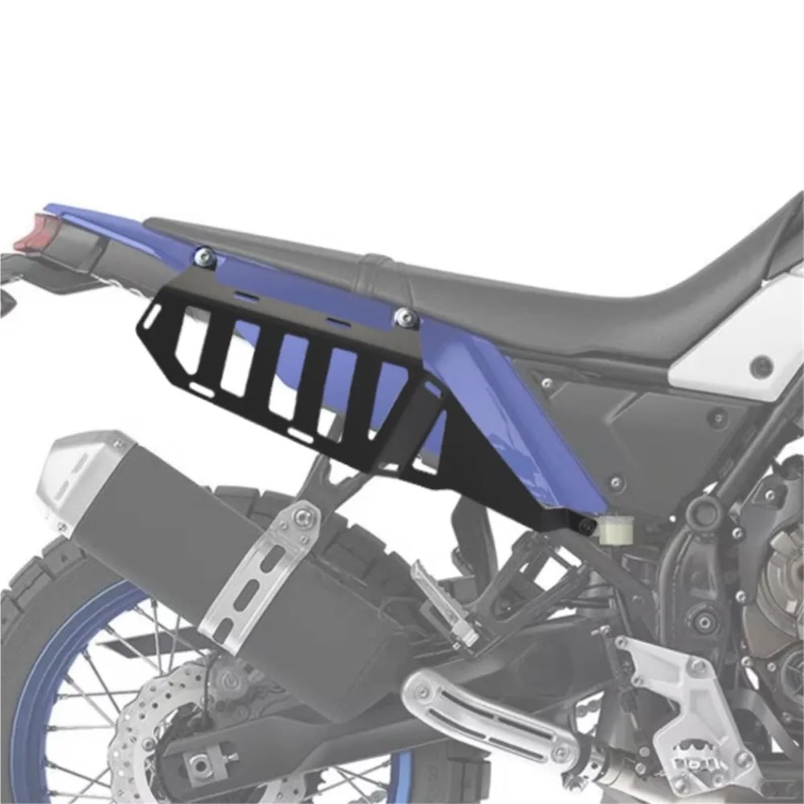 Uchwyt Topcase Uchwyt mocujący boczne kufry bagażnika pasuje do Yamaha Tenere 700/T7/T700 Tenere700 Rally World Raid 2020-2023 motocyklowy Wspornik(Black)