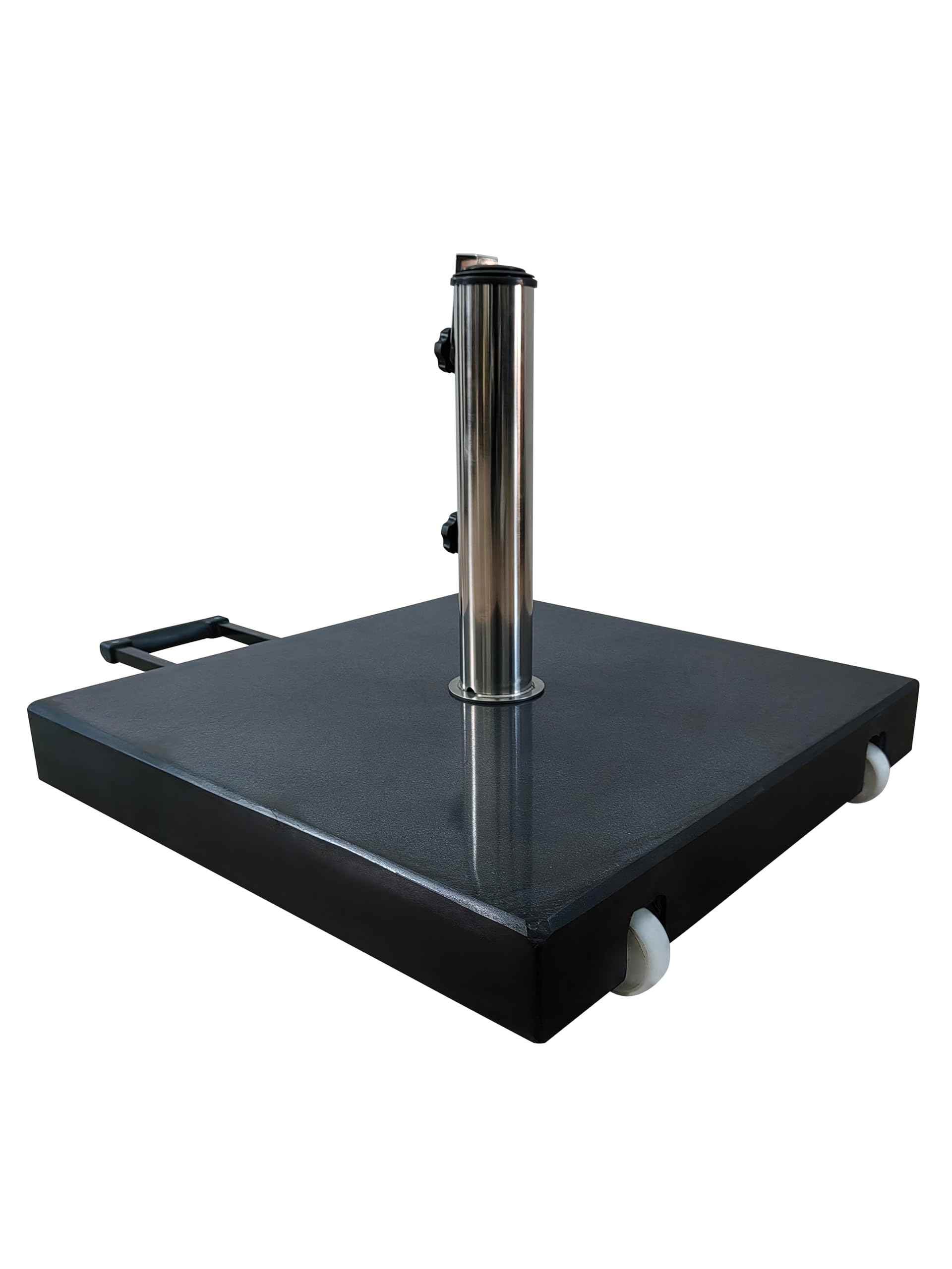 Gardissimo Trolley Granitsockel Move 70 kg Schirmständer, schwarzer Granit