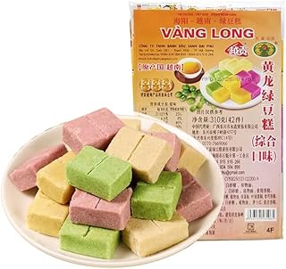 緑豆糕 緑豆餅 ほんのり香る ふんわり口溶け なめらかな食感 個包装 中国 お菓子 カジュアル軽食 糕点 甜品 即席零食 外装ランダム発送 A（ミックス緑豆餠 310g×1箱）