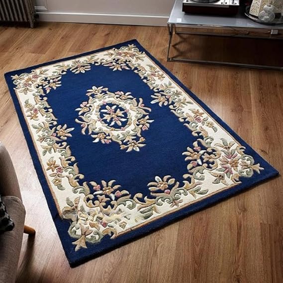 Image of OLEFIN Handmade Thick Woolen Anti Slip Carpet and Rugs for Living Room Bedroom Hall Dinning Room Kids Room Carpet