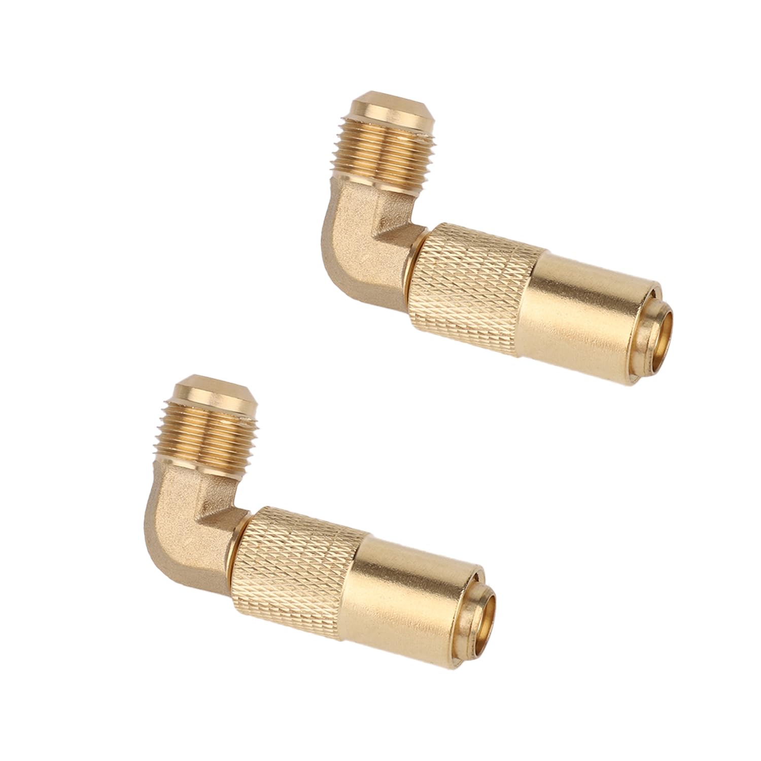 Adaptateur propane coudé évitant la torsion du tuyau de plancha en véhicule