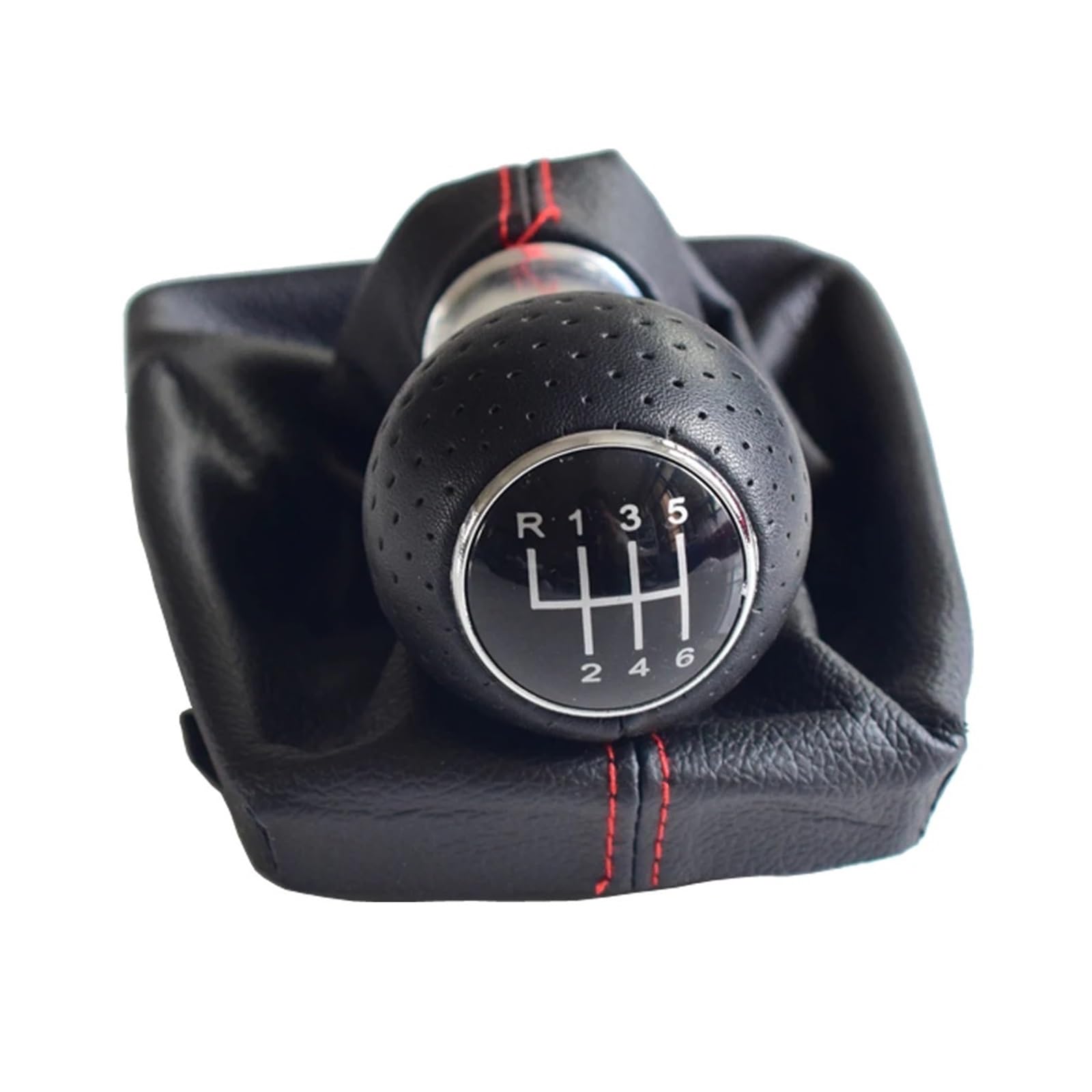 Grozzy Universal Shifter Handle for Fit for A4 B6 B7 Manual 5 6 for Speed Car Gear Shift Shifter Knob Lever Handle Head(6-Speed)