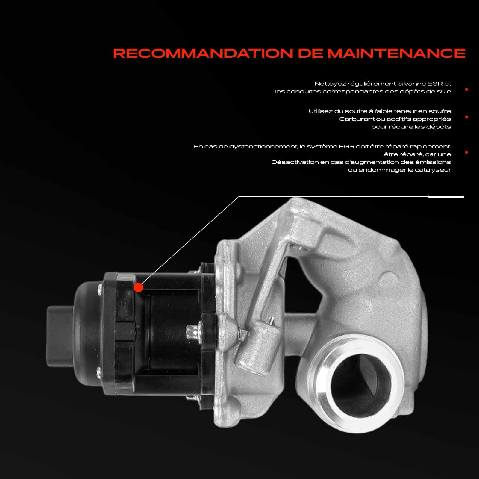 Frankberg Vanne EGR de recirculation des gaz d'échappement 9672880080 | Compatible avec: C2 C3 C4 C5 Jumpy