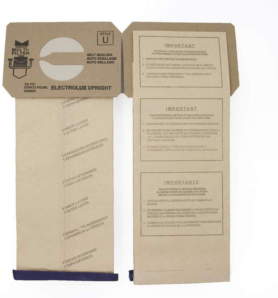 Replacement Part For Eureka Vacuum Bags for Style H Canisters (3 Pack 9 Bags) # compare to part 52323B-6