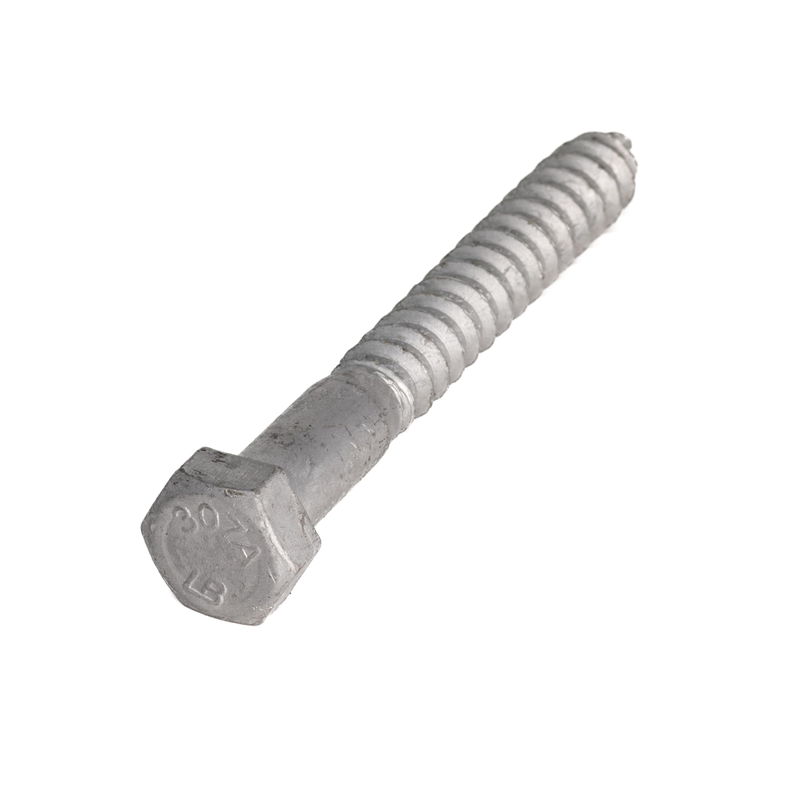 3/4" x 16" (10 Pack) Galvanized Lag Screw Pack, Commercial Grade A307 - Hot Dip Galvanized for Exterior Use, 6" of Thread- by Fastener Depot