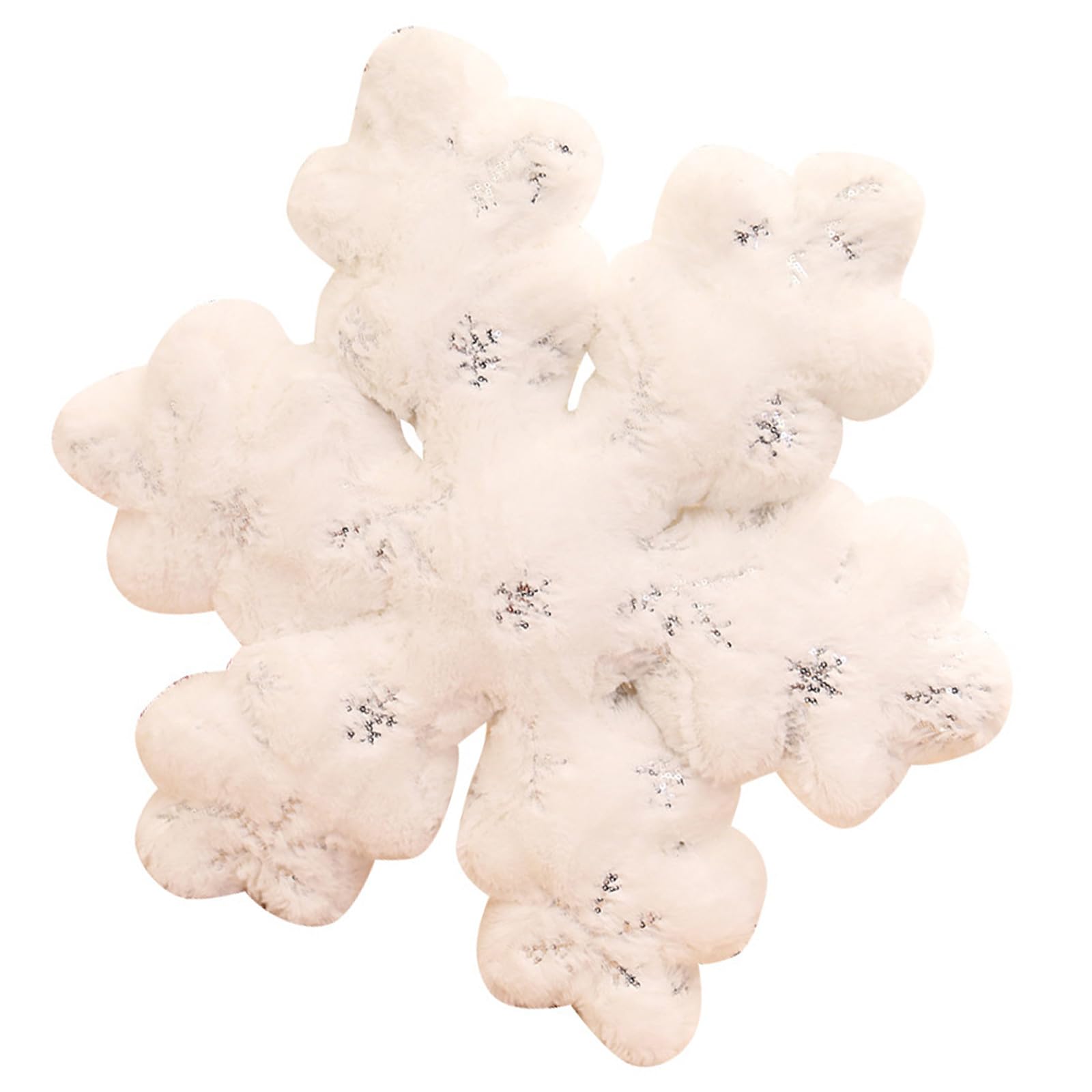 Piceioep Snowflake Cushion with Fabric Ensuring for Kids Sensitive Skin Reading Pillow