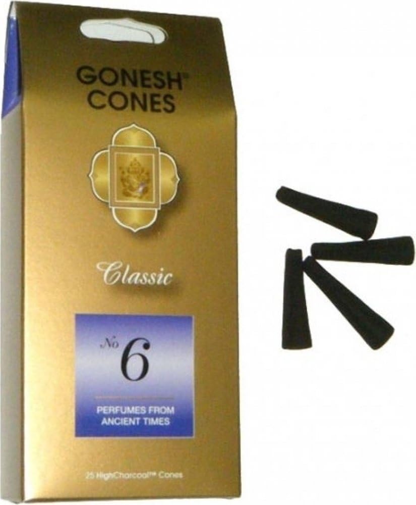 #6 Ancient Times - Gonesh Incense Cones - Pack of 25