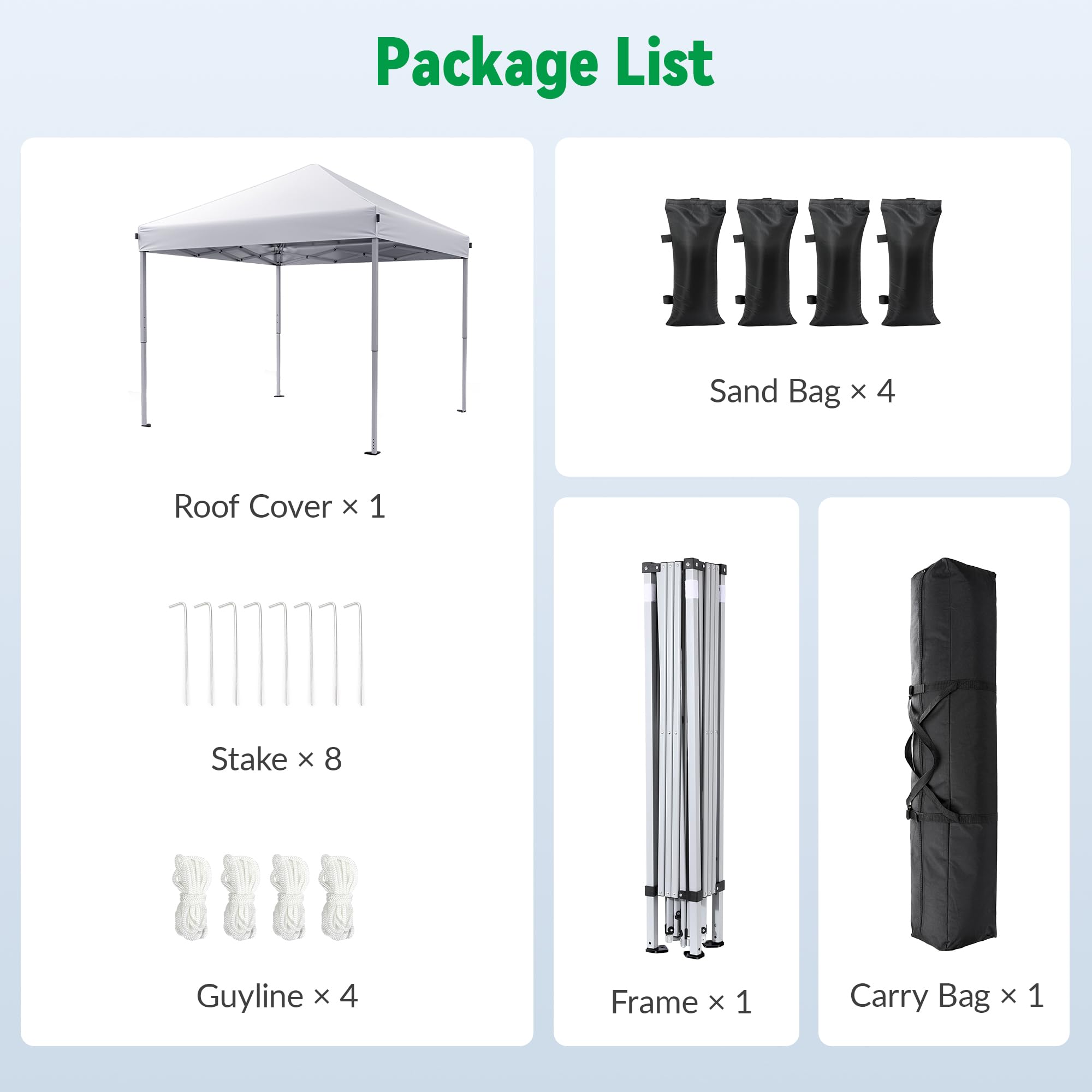 Driftalia Driftalia 10x10 Pop Up Canopy Tent, Instant Setup Portable Canopy with Carry Bag, 4 Sandbags and 8 Stakes for Outdoor Events, Parties & Camping - White in use