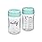 Motif Medical Breast Milk Storage Bottles for Luna Breast Pump - Durable Plastic Breastfeeding Essentials w/Locking Rings, Lids & Nipple Caps - Breast Milk Container (Set of 2, 160 ml)