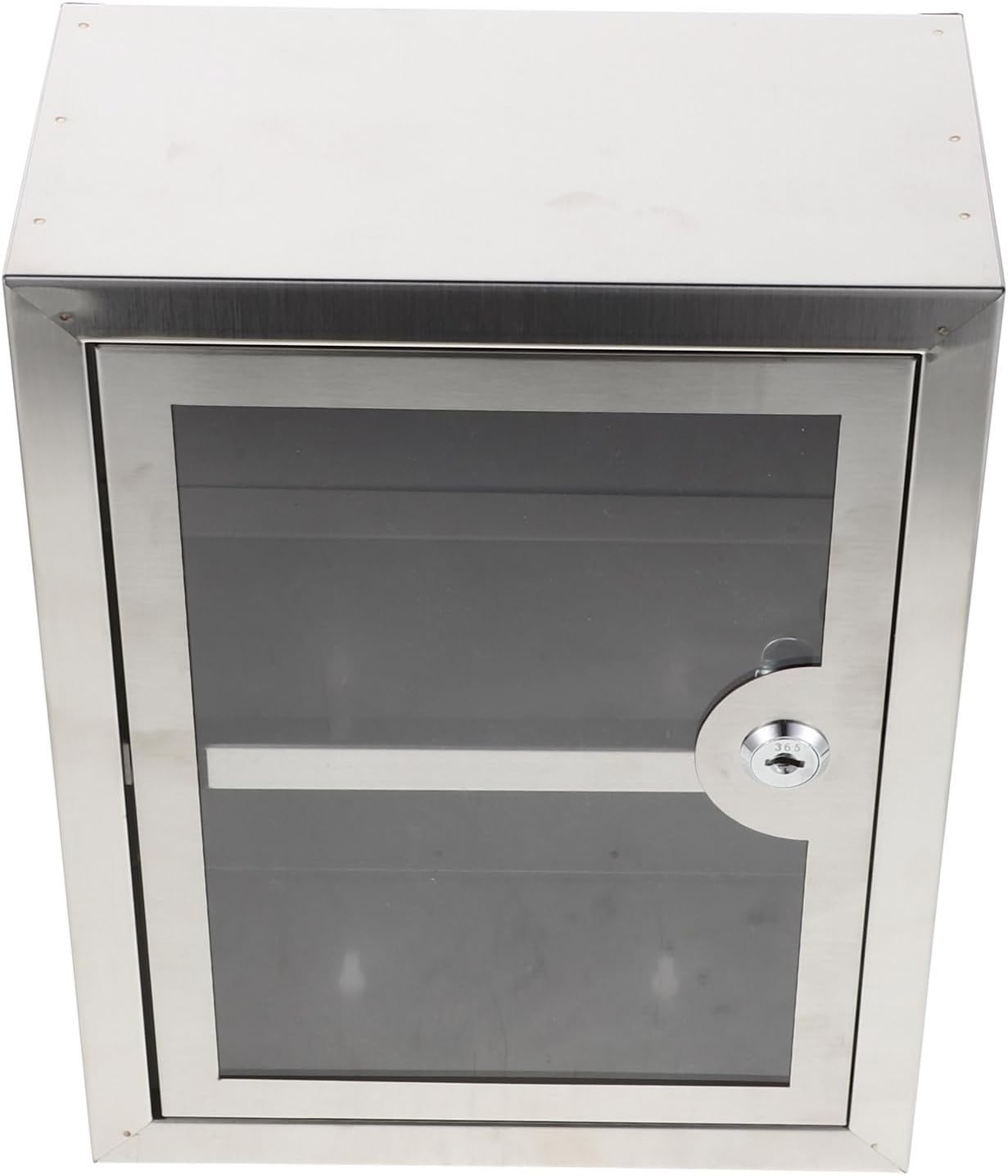 Stainless Steel Double-tier Secure Box Wall Mounted Storage Container