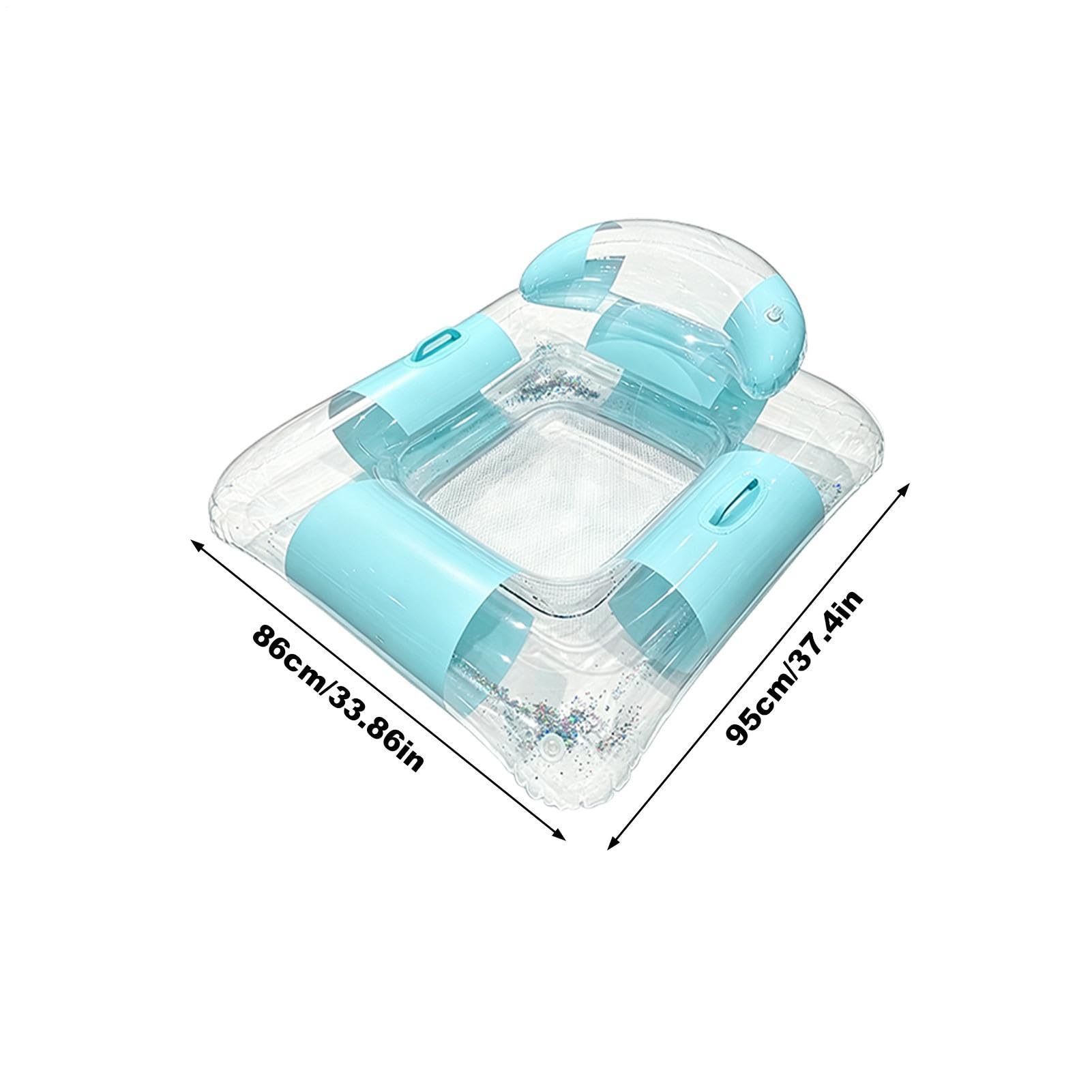Pływaki basenowe dla dorosłych Nadmuchiwany duży szczelny PVC | Pływający fotel basenowy, leżak siodłowy na plażę jezioro hotel parki podwórko wakacje lato podróż imprezę na świeżym